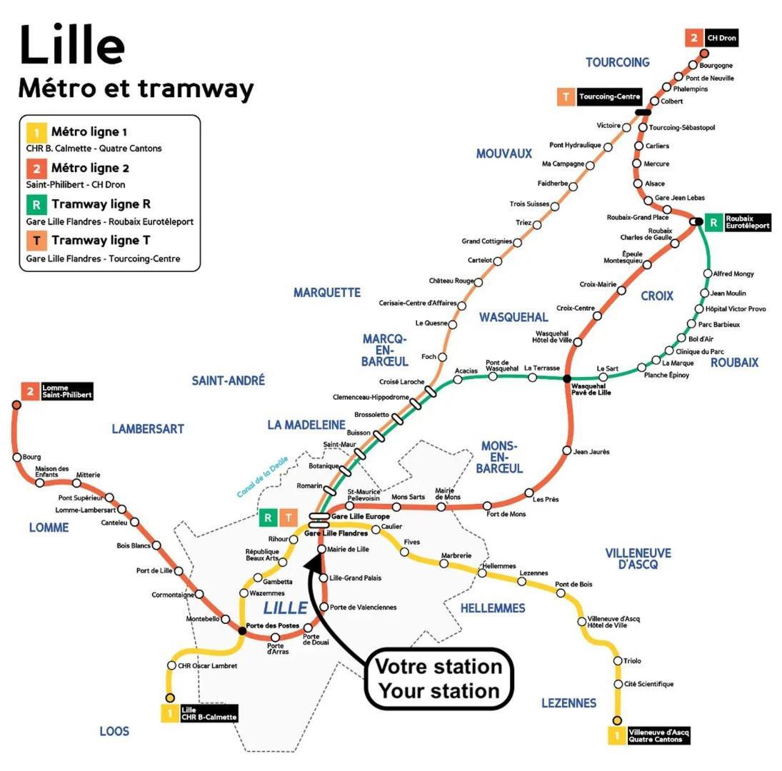 Lille Gares Studio Avec Parking Securise Екстер'єр фото